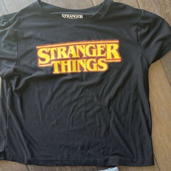 Stranger Things pyjama set womens size small- black blue yellow - Picture 2 of 7